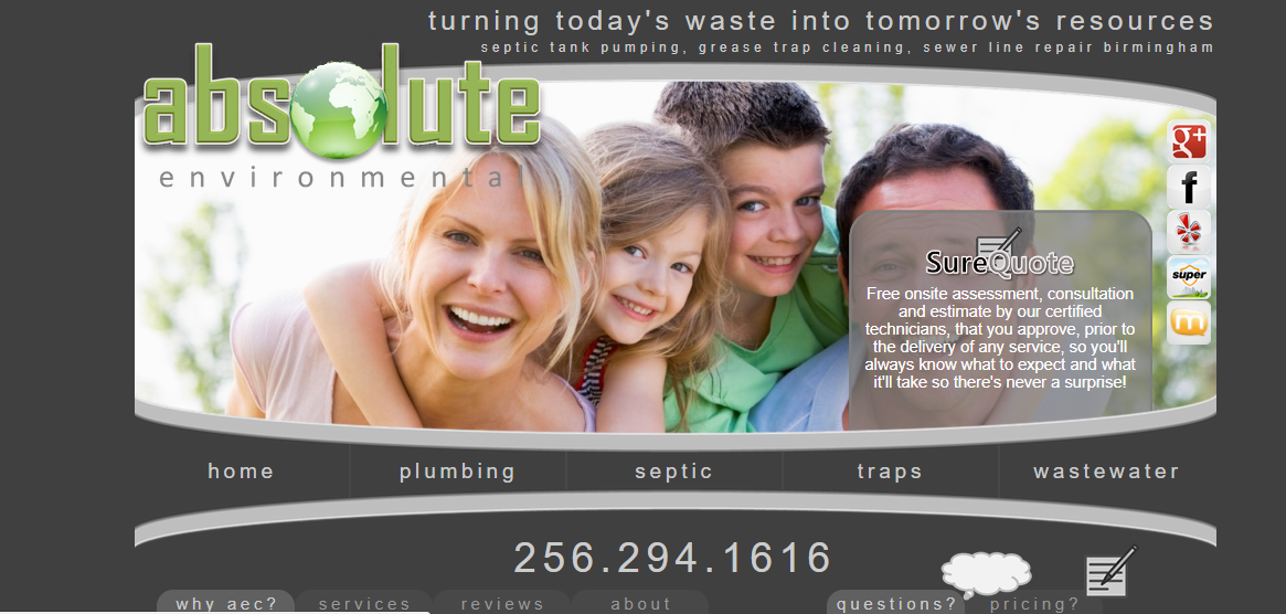 Absolute Environmental Website